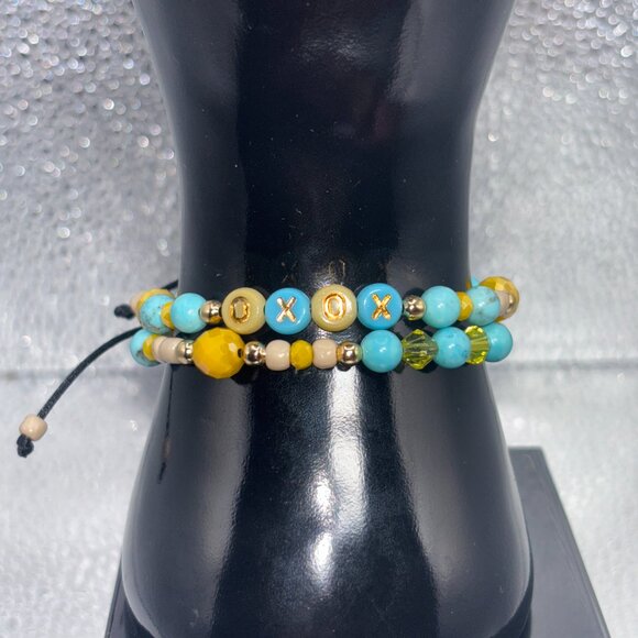 Handmade Affirmation Bracelet Set - Size 7 - Picture 3 of 3